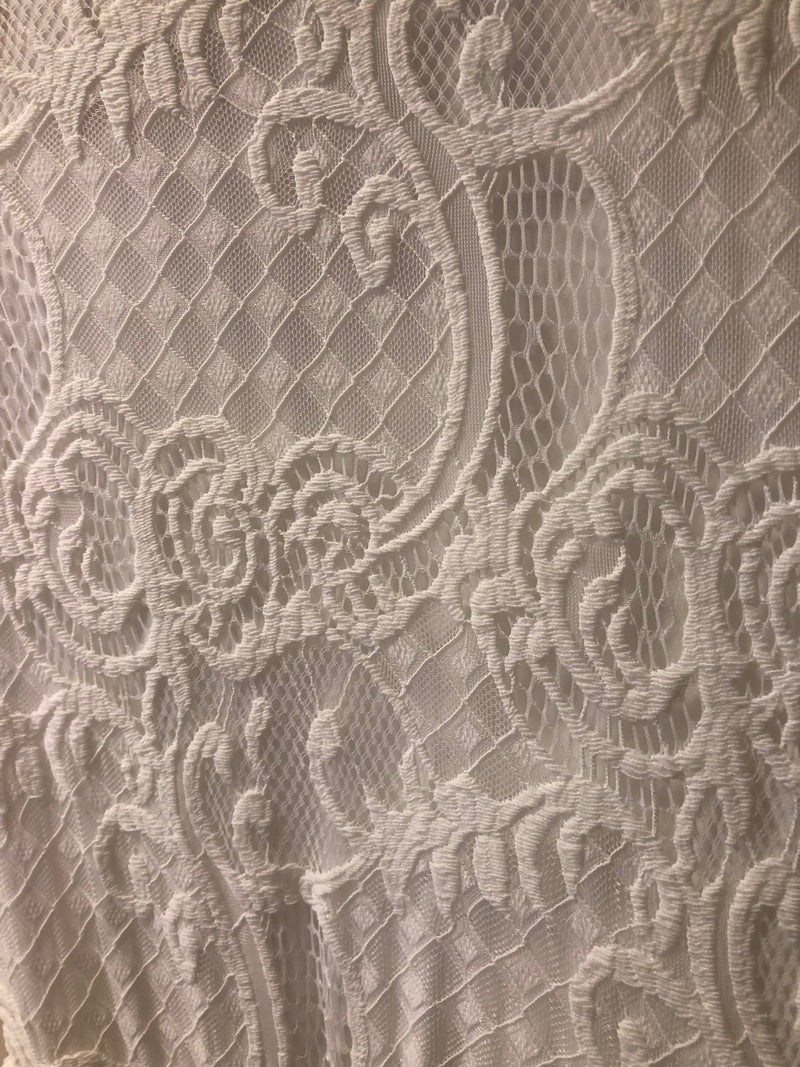 Midi Lace Bridal A-Line Wedding Ivory Skirt 3020