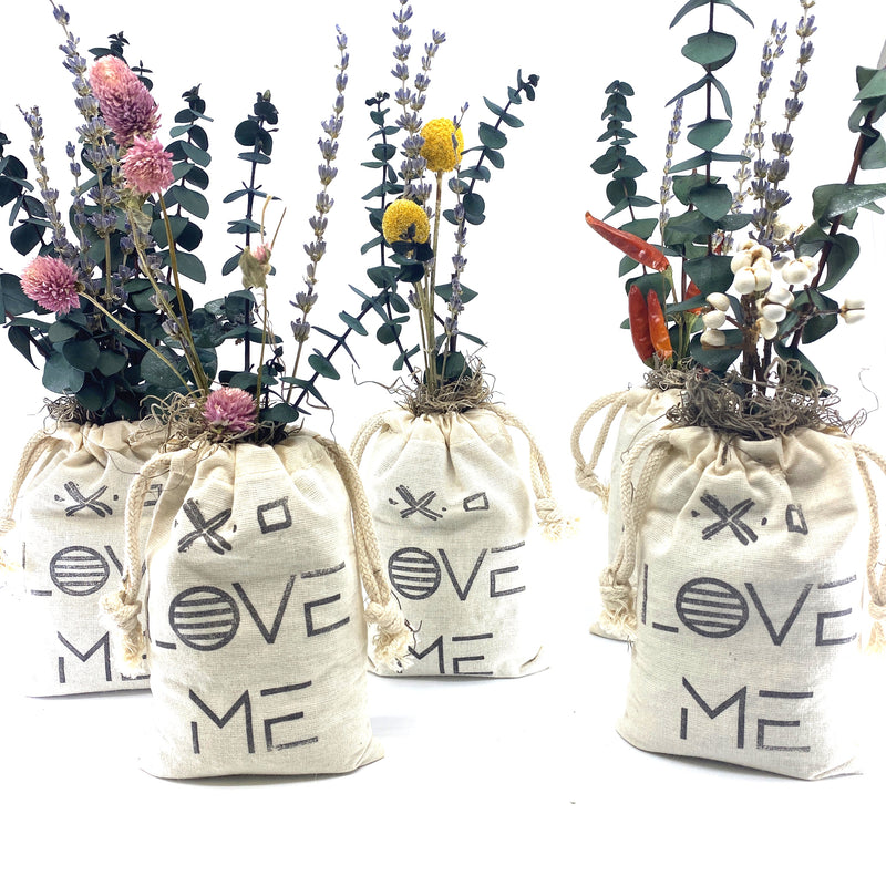 Sack of Flowers, Love Me, Organic, Dried Flower Bouquet