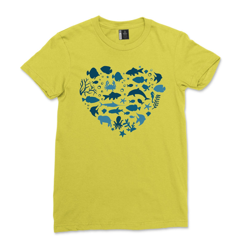 Women Marine Biologist Shirt Funny Marine Biology Heart Tshirt Casual Men Marine Science  Lover Tee Tops
