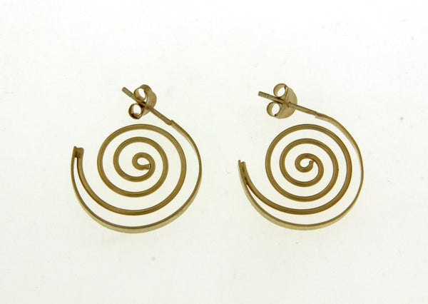 Devi Spiral Earrings  in Gold