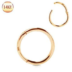 14Kt. Rose Gold Seamless Clicker Ring