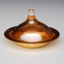 RABAT 5.5" Gold/Amber Covered Dish