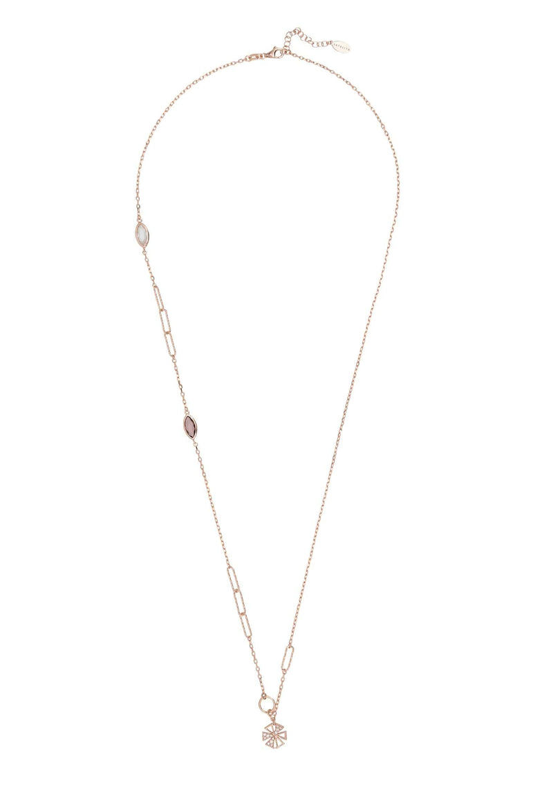 Paris Long Necklace Rosegold