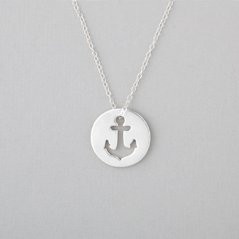 Anchor Necklace - Sterling Silver