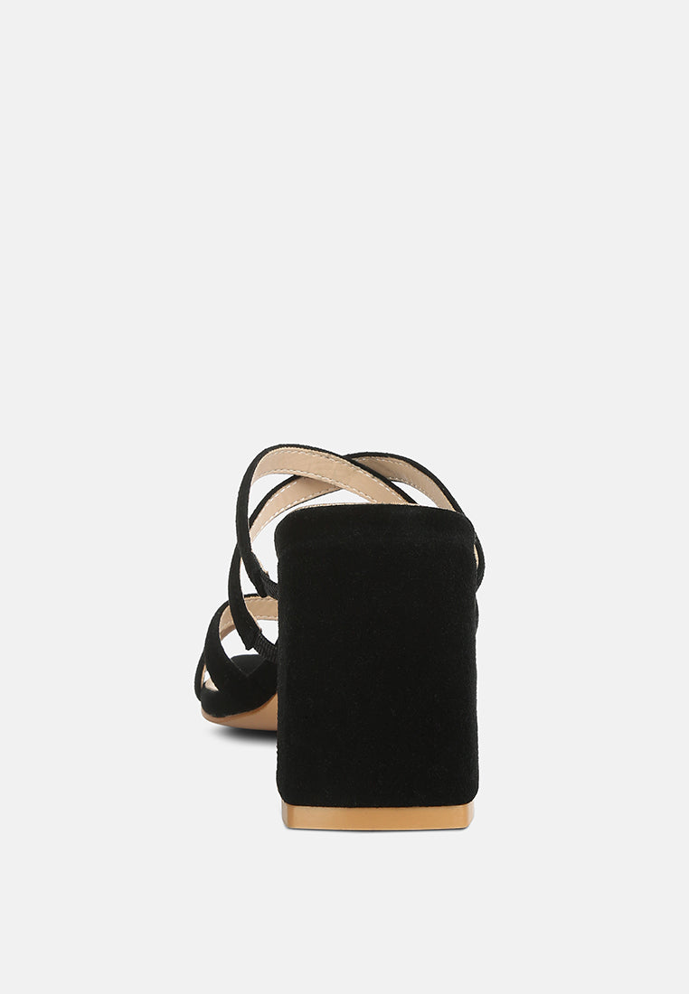 Valentina Strappy Casual Block Heel Sandals