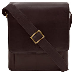 Aiden Medium Vertical Leather Messenger Bag