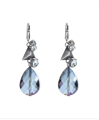 Dangle and Drop Earrings With Swarovski Crystals and Studs.