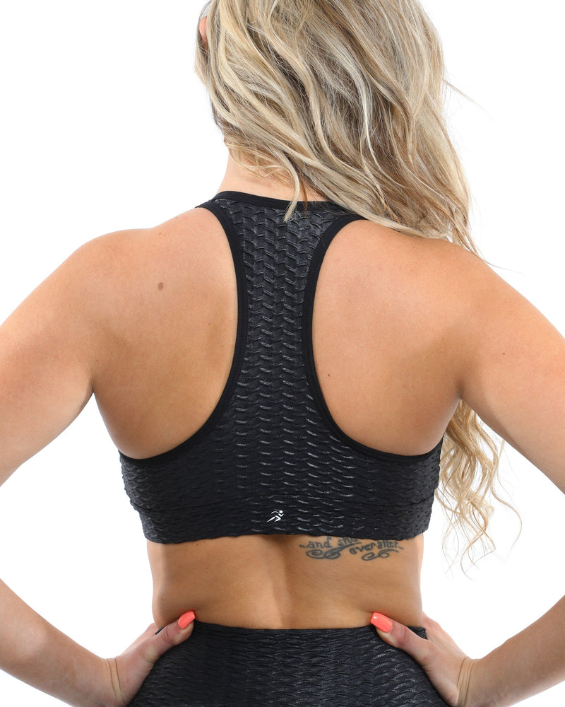 SALE! 50% OFF! Genova Activewear Sports Bra - Black [MADE IN ITALY]