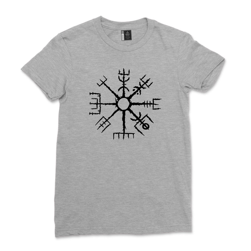 Vegvisir Women Norse Mythology Tshirt Men Nordic Compass Iceland Symbol Travel Tshirt Viking Icelandic Wayfinder Tee Bla