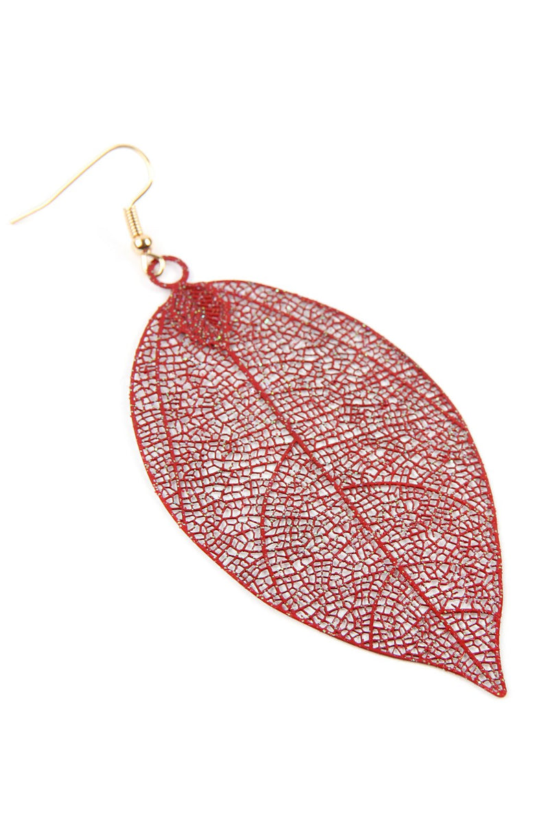 Hde2610 - Filigree Leaf Earrings