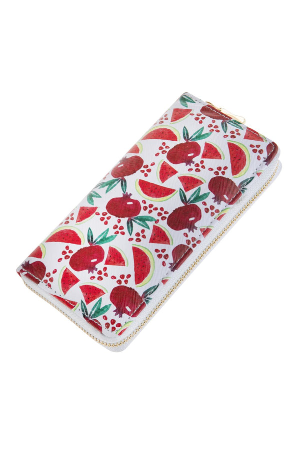 Hdg2686-1 - Fruits Printed Zipper Wallet - Style 1