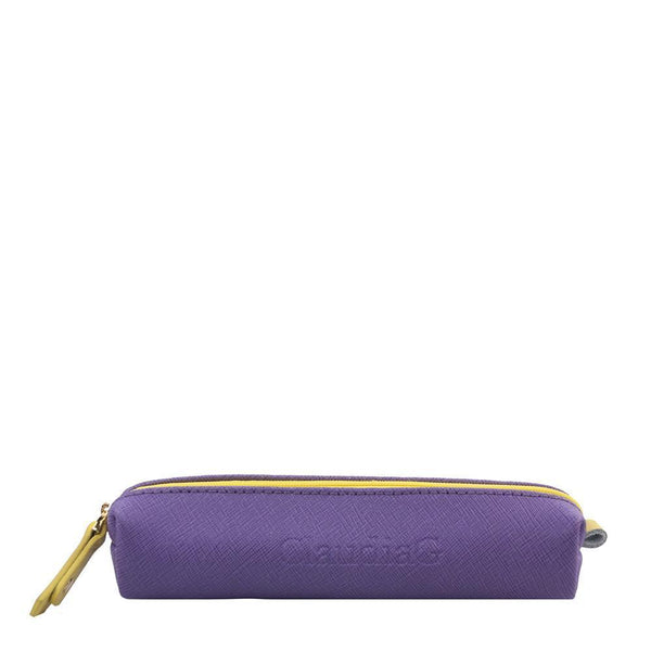 Comfy Leather Pouch -Plum