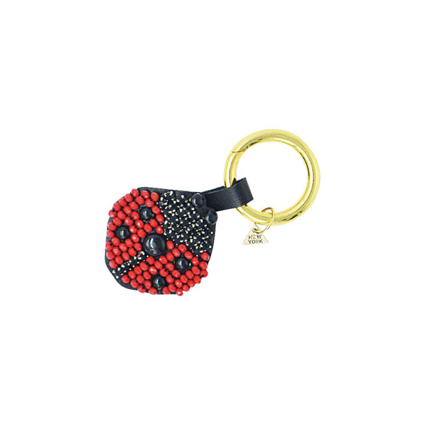 Ladybug- Key Ring-Red Embellished Motifs