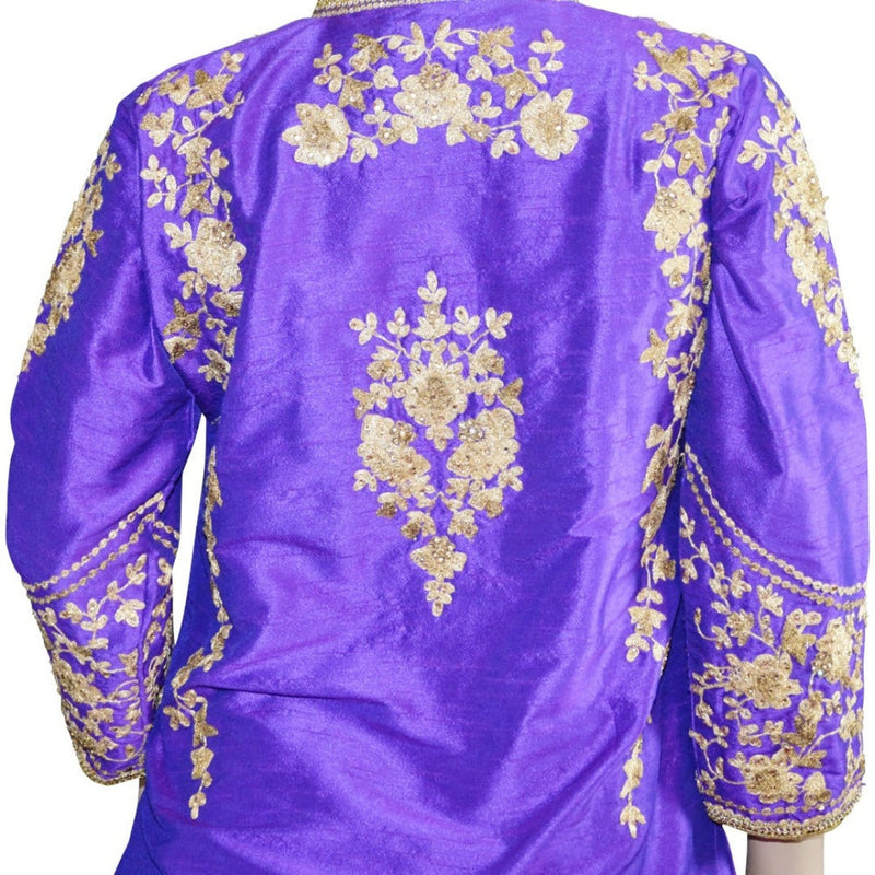 Sherwani Style Long Top With Lehenga