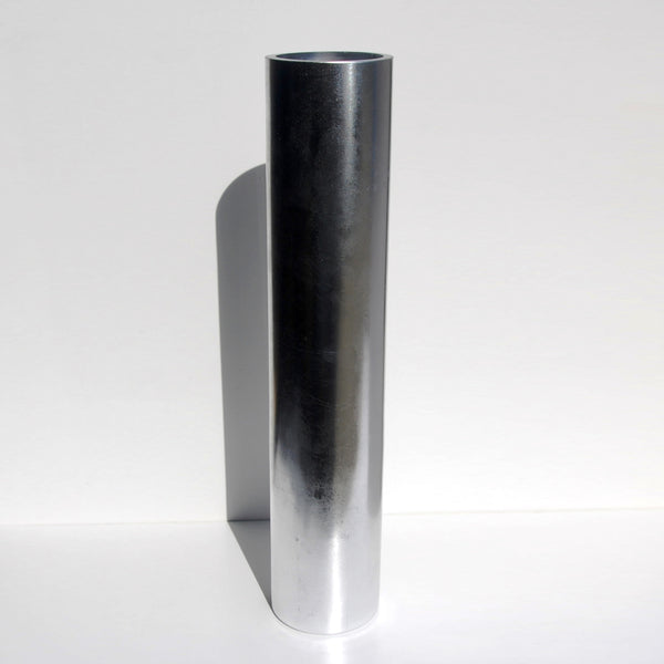 GILT 20" Silver Gilded Cylinder Vase