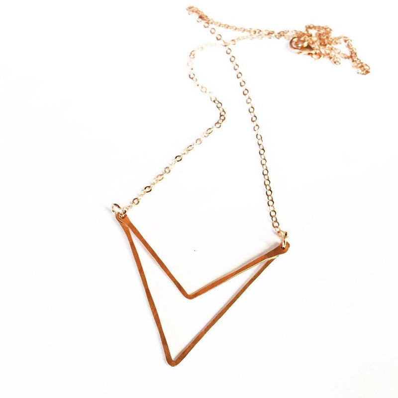 Sari Double Triangle Necklace