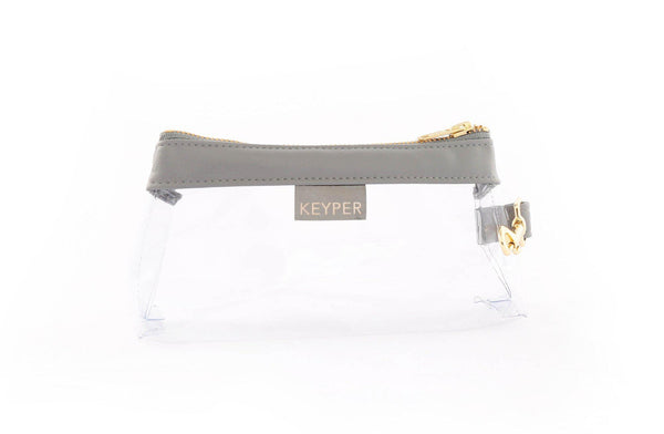 Cool Grey CLEAR IT BAG • Pouch  - Signature Trim