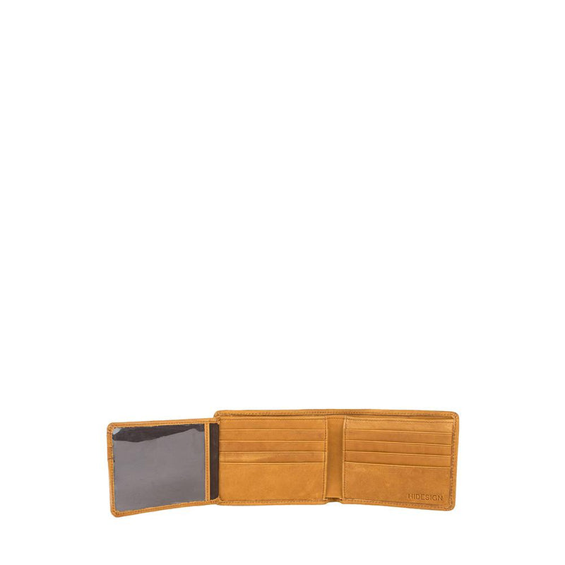 Camel  RFID Blocking Trifold Leather Wallet