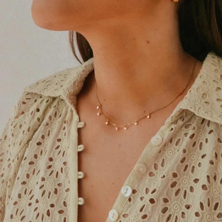 Pearly Drop Necklace