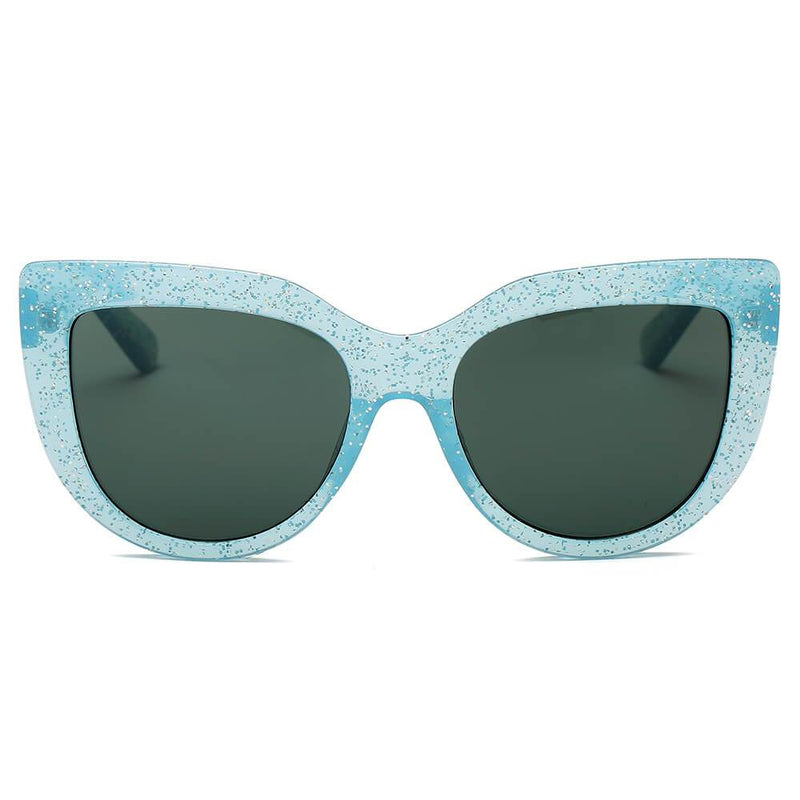 HELSINKI | S1095 - Women Round Cat Eye Oversized Fashion Sunglasses