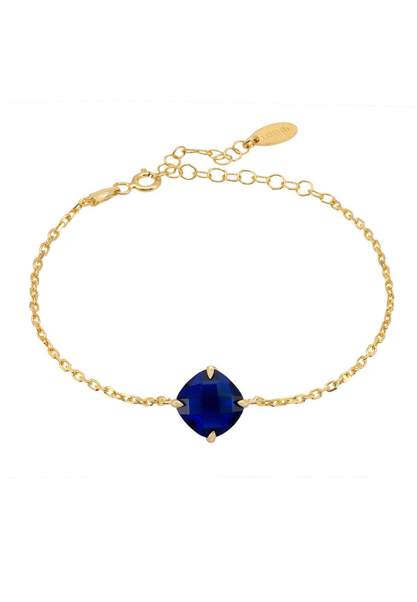 Empress Gemstone Bracelet Gold Sapphire
