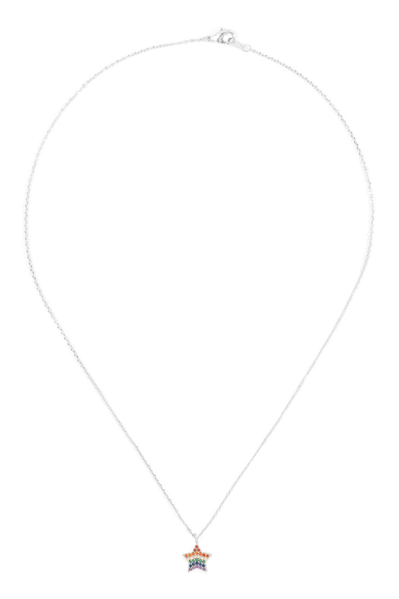 Hdnd2n203 - Star Zirconia Pendant Necklace