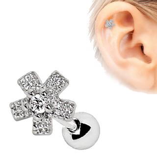 Dazzling Flower Cartilage Earring