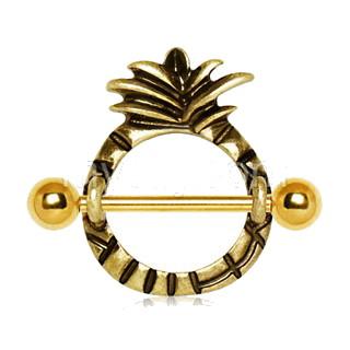 Gold Plated Pineapple Nipple Shield