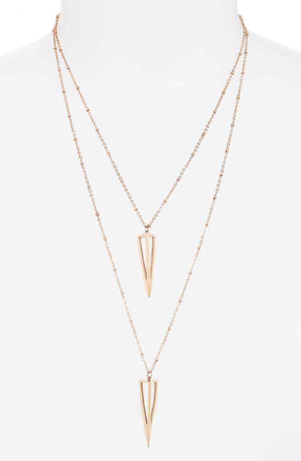 Double Strand Point Necklace
