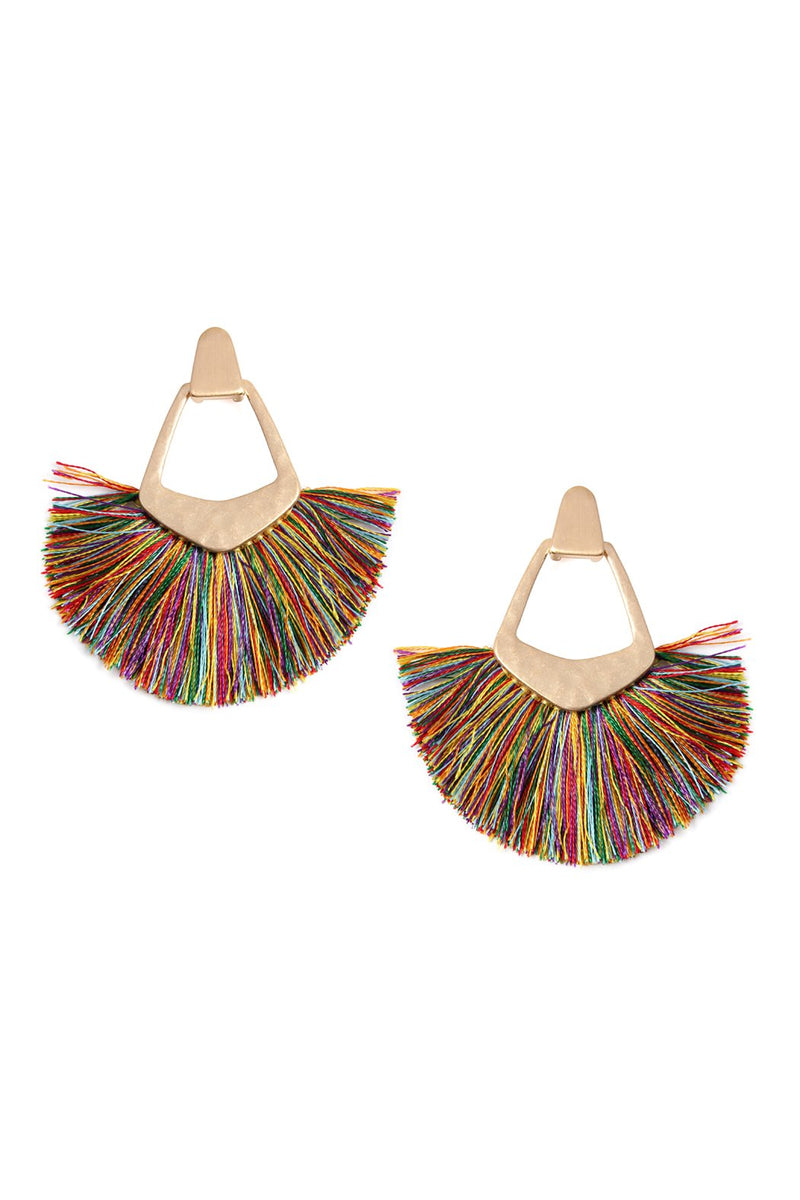 Bohemian Inspired Tassel Dangle Earrings - Style 2