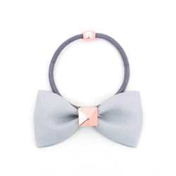 Bow With Rose Gold Pyramid Stud | More Colors Available