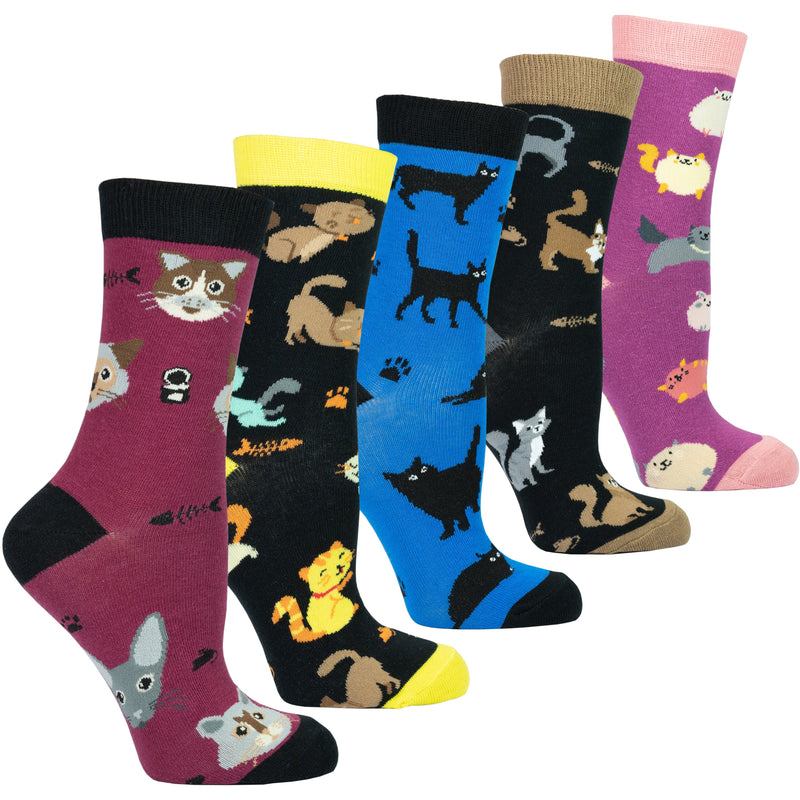 Women's Cute Cats Socks Set