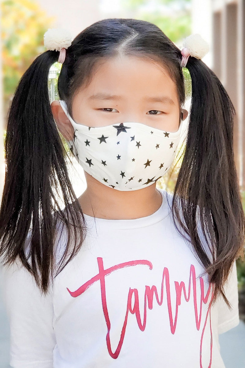 Rfm7001k-Rpr028 - Star Printed Reusable Face Masks for Kids