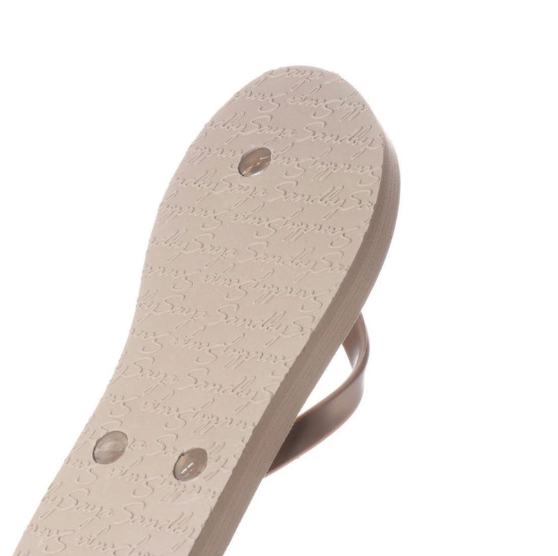 Rectangle Studs - Crystal Flat Flip Flops Sandal