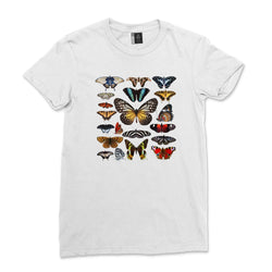 Women Aesthetic Vintage Butterflies Shirt Unisex Tie Dye Boho Butterfly Insect Tee Top