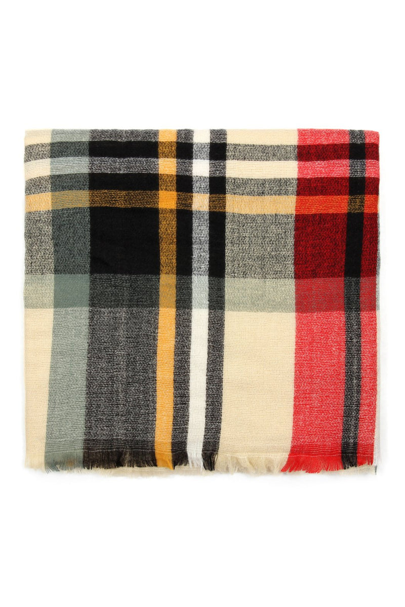 Fringe Blanket Scarf - Style 1