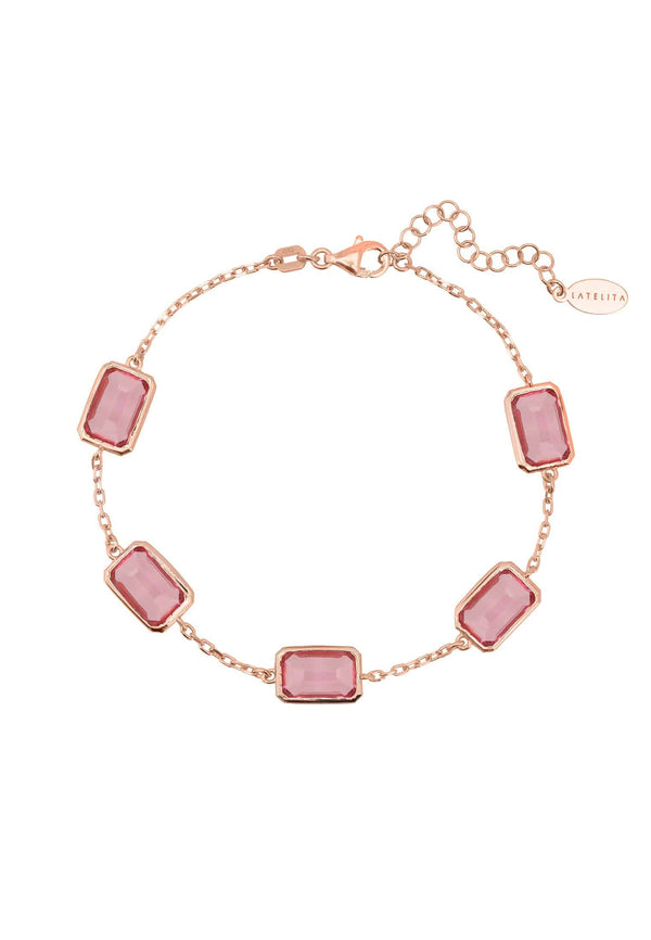 Portofino Bracelet Rose Gold Pink Tourmaline