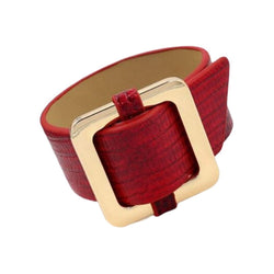 Square Lock Bracelet -Red
