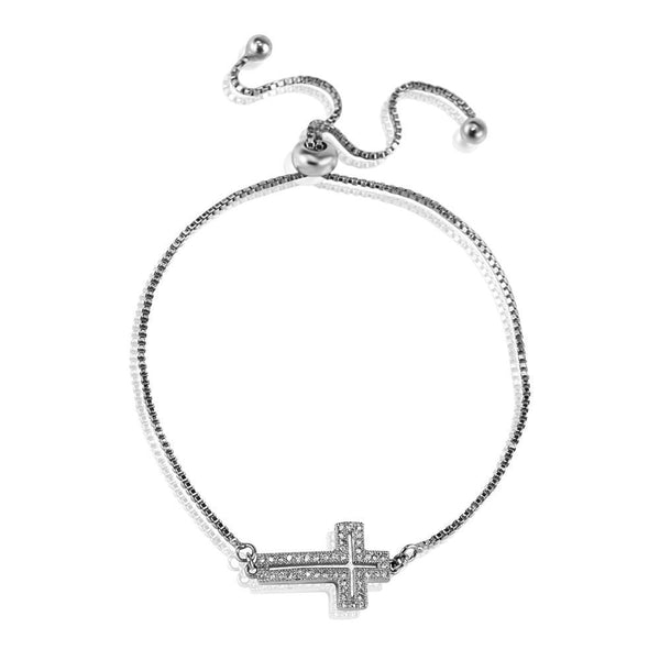 Cross Bracelet -Silver