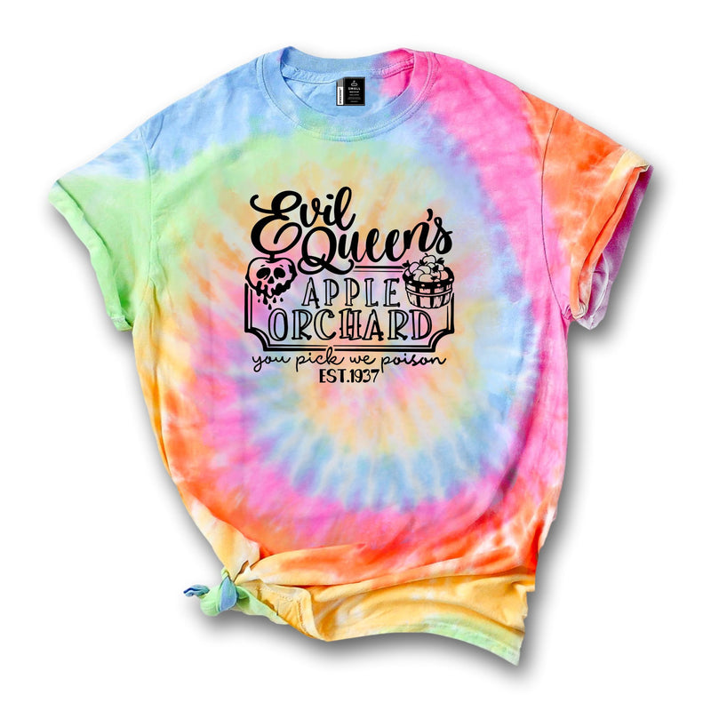 Evil Queens Apple Orchard Shirt Women Tie Dye You Pick We Poison T-Shirt Men Halloween Witch Party Tee