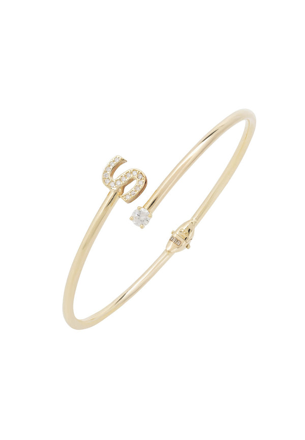 Initial Bangle Gold S