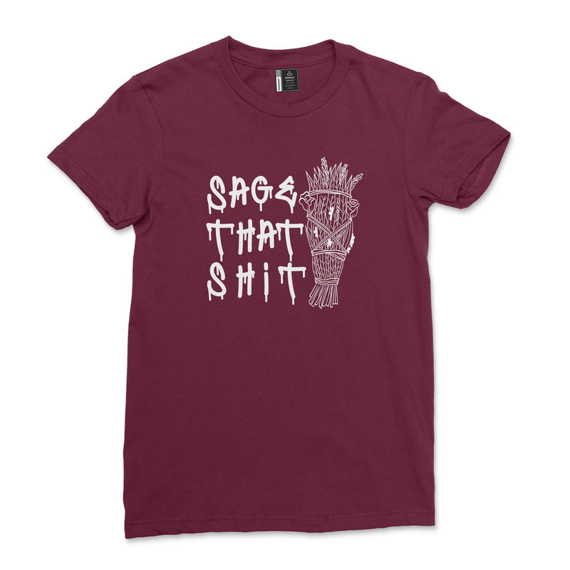 Sage That Shit Shirt Boho Hippie Meditation T-Shirt Unisex Positive Energy Sage Lovers Tee Witchy Tshirt