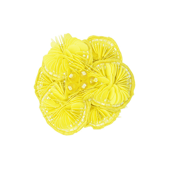 Yellow & Pink Flower-Magnet (Set of 2)