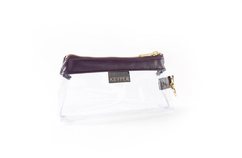 Pretty Purple CLEAR IT BAG • Pouch - Signature Trim