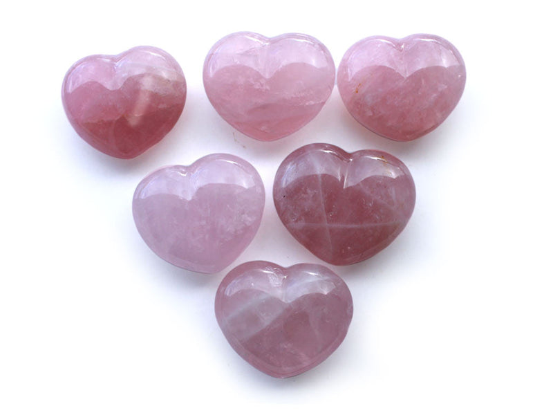 Valentines Gift Rose Quartz Decorative Hearts - Sold Per Piece