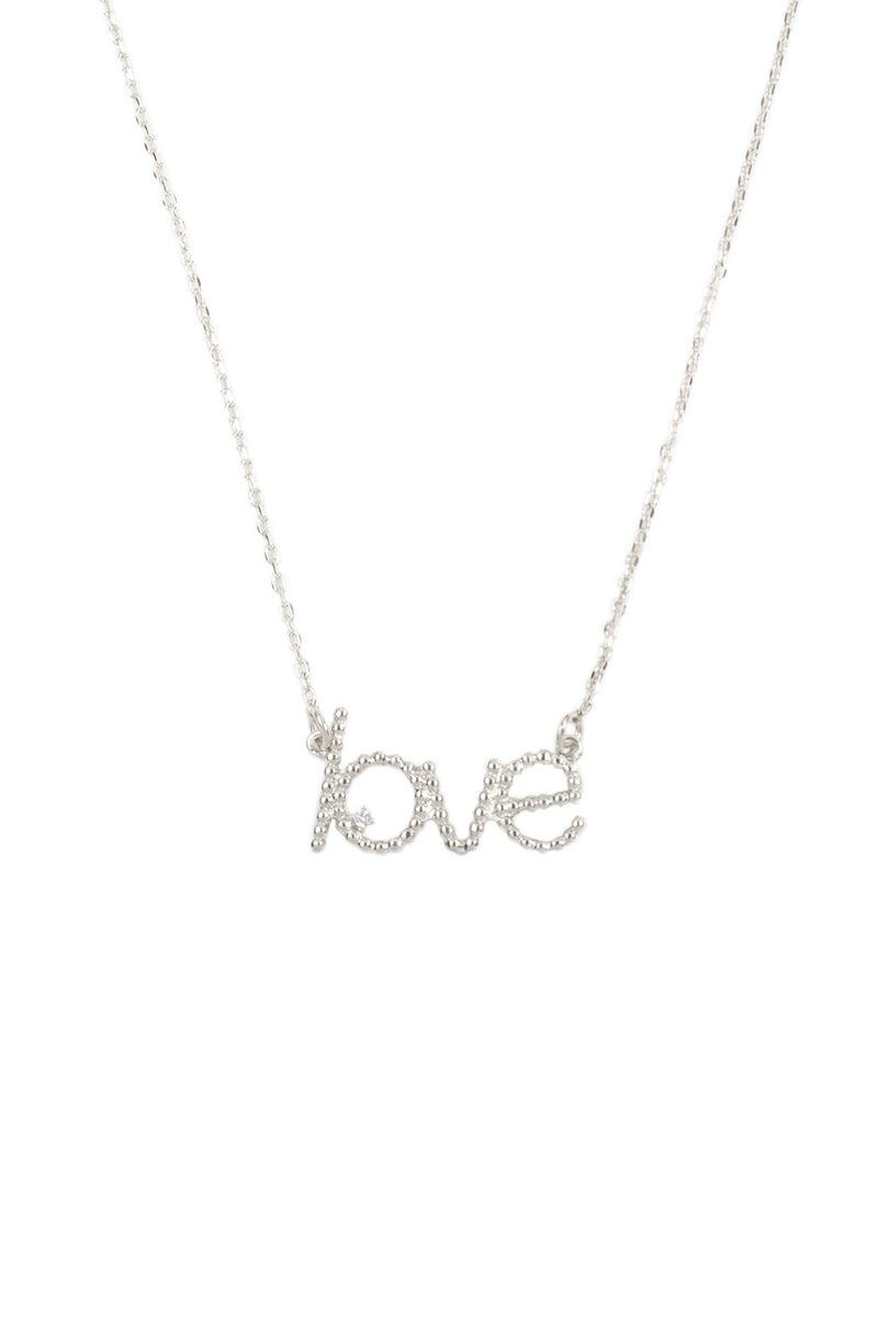 Ball Texture "Love" Necklace