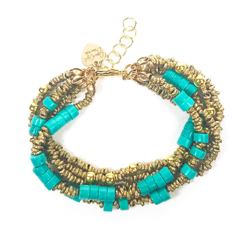 Multi Strand Turquoise Bracelet