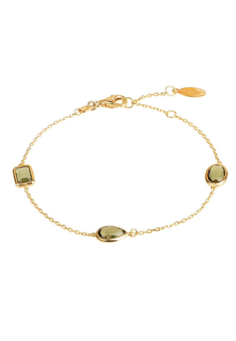 Venice Bracelet Gold Peridot