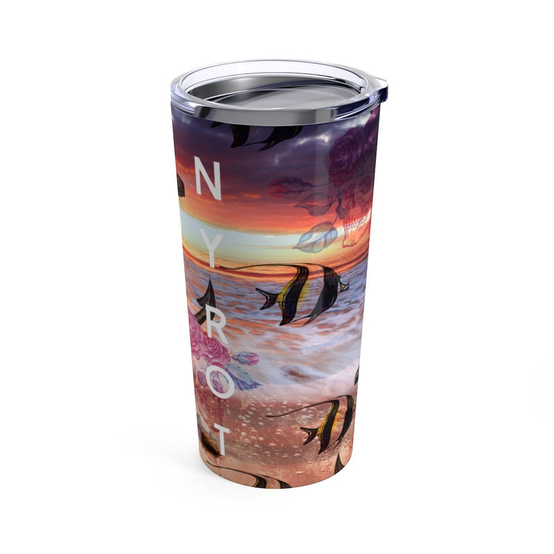Find Your Coast Stainless Steel Anchor/Skull Art 20 Oz Tumbler