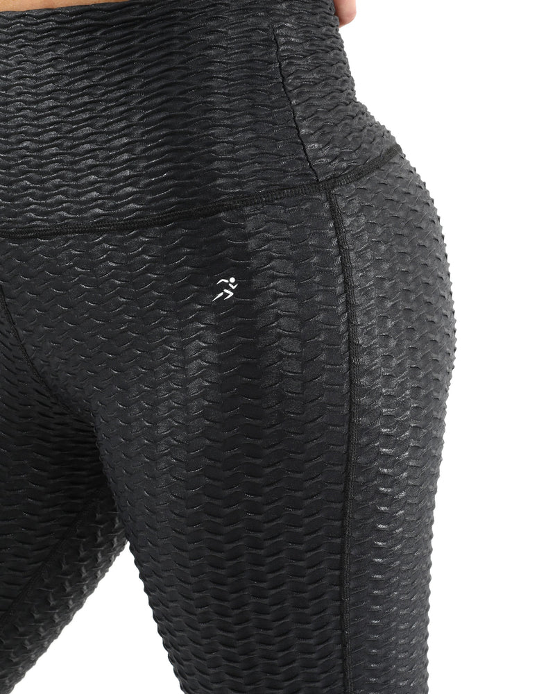 Genova Activewear Set - Leggings & Sports Bra - Black [MADE IN ITALY]